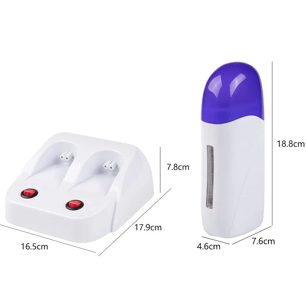 2024 New Double Seat Hair Removal Wax Therapy Machine 40w Power Fast Melting Heating Wax Therapy Instrument Hair Removal Device