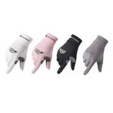 New Fashion Ice Silk Gloves Men's Summer Thin Outdoor Riding Anti Slip Sunscreen Full Finger Fishing Gloves Kayak Rowing Gloves