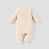 PatPat Baby Girl/Boy Hyper-Tactile 3D Rabbit Pattern Long Sleeve Jumpsuit Soft and Comfortable  Perfect for Outings