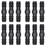 20PCS 16mm Barbed Straight Connector Garden Micro Drip Watering Fitting Sprinklers Irrigation System for 16mm Hose Join Fittings