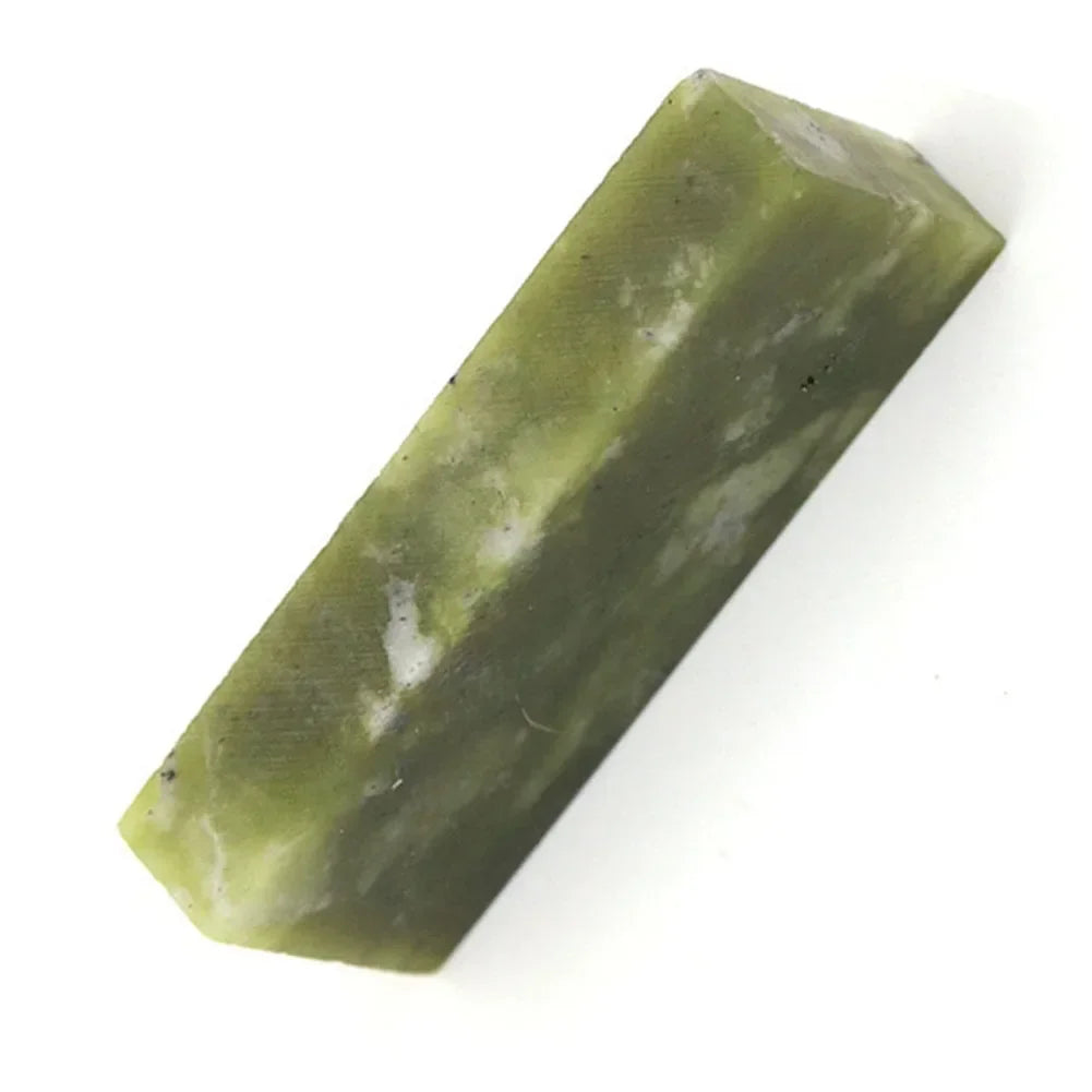 12000Grit Natural Green Agate Sharpening Stone Fine Whetstone Grinder Polishing Shaved Bar Kitchen Knifes Sharpener Honing Tools