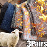 3 pairs autumn winter warm men's socks thick towel low outdoor sports long socks Winter cold warm snow boots socks for man gift