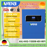 8.5KW 11KW 48V Solar Inverter Hybrid Off Grid 230V Pure Sine Wave MPPT  PV 500V 120A Solar Charge Power Home Inverter