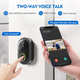 Tuya2.4G WIFI 1080P HD camera Video doorbell IP65 waterproof voice intercom Infrared night vision indoor/outdoor security camera