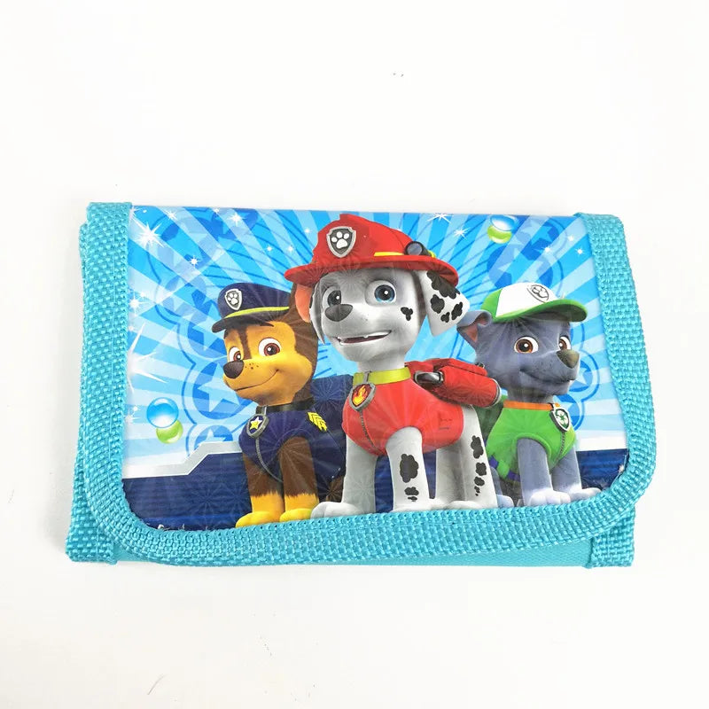 4pcs Skye Paw Patrol Coin Purse Cute Catton Kids Wallet With Zipper Storage Bag Party Supplies Boys Girls Pouch Christmas Gift