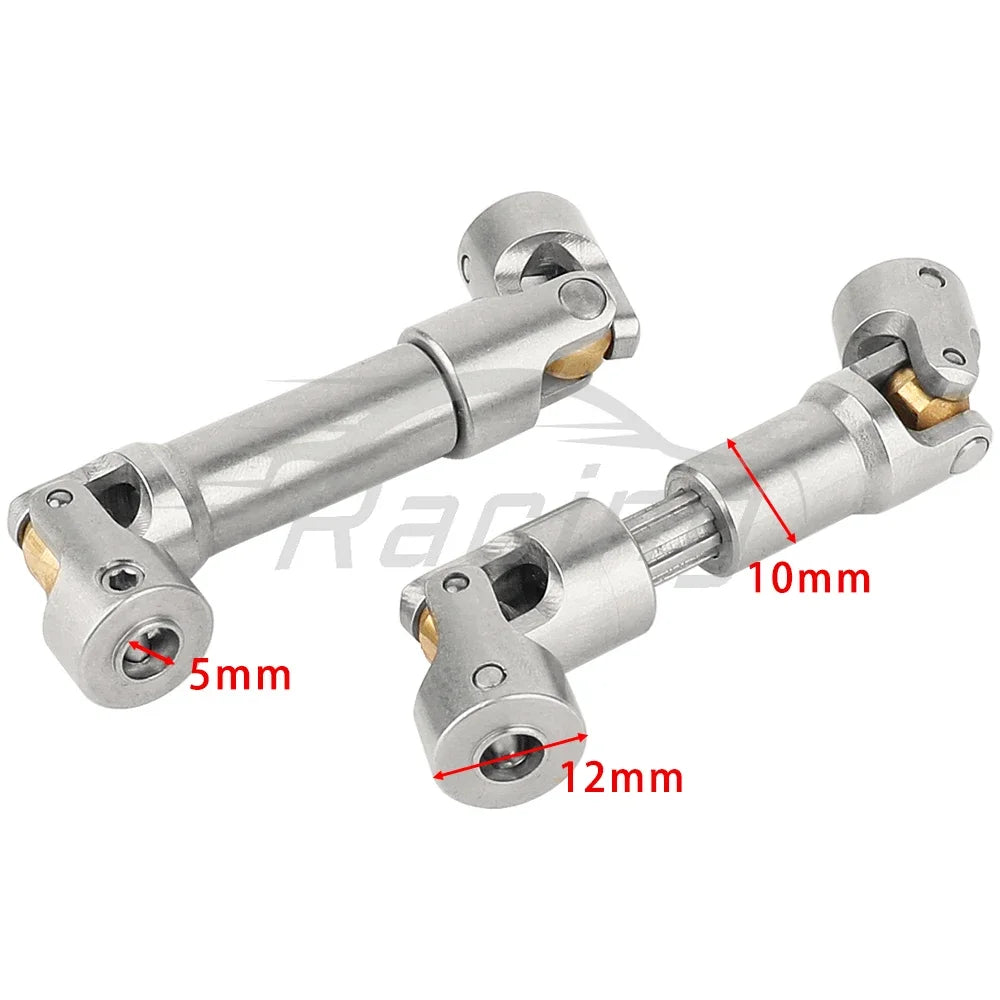 Stainless Steel Heavy-Duty Drive Shaft for 1/10 RC Car Crawler Axial SCX10 90046 AXI03007  Wraith Capra TRX4 TRX6 Redcat Gen8