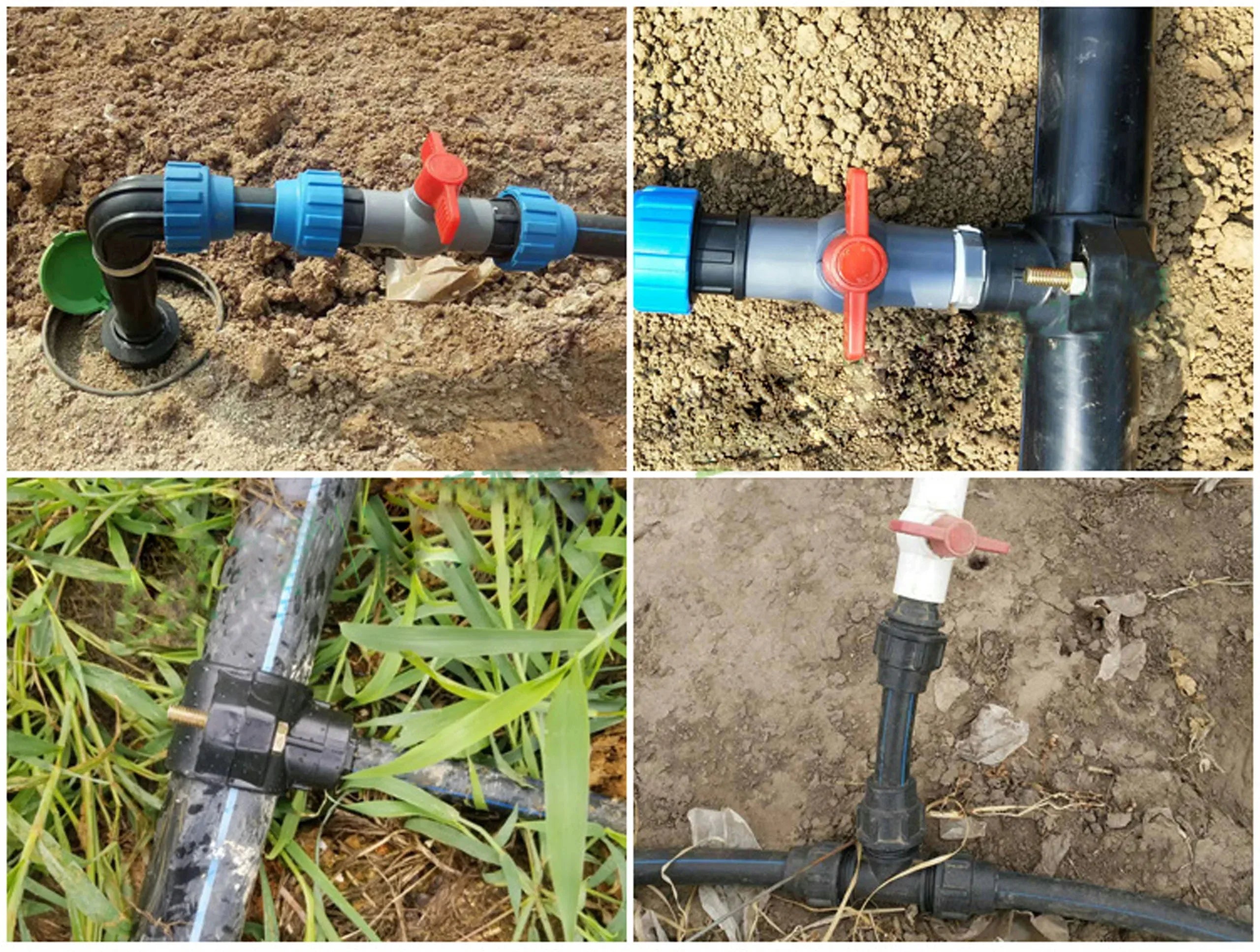 20/25/32/40/50Mm Valve PE Pipe Quick Connector Elbow Reducing Water Pipe Joint Plastic Agriculture Irrigation PE PVC Fittings