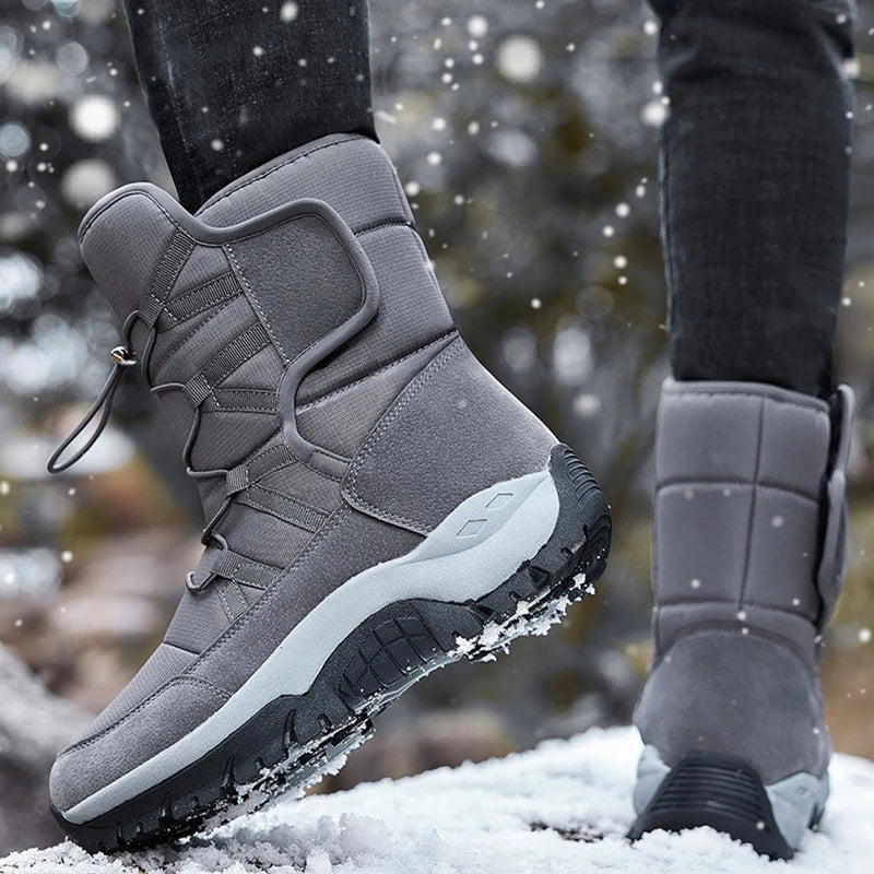 Women Snow Boots Platform Winter Boots Thick Plush Heels Waterproof Non-slip Boots Fashion Winter Shoes Warm Fur Botas mujer