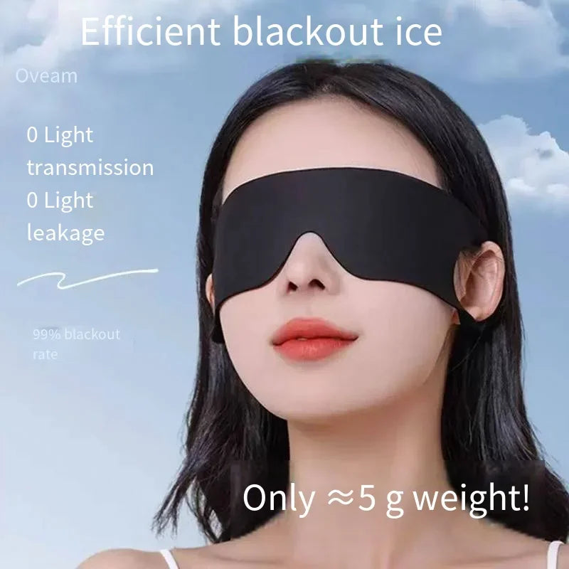 Comfortable Sleep Blackout Eye Mask Travel Eyepatch Thin Soft Eyeshade Nap Goggles Soild Color Washable Eye Protection Blindfold