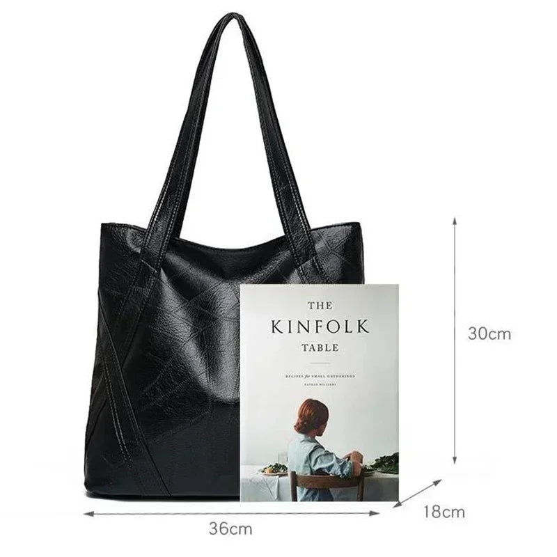 PU Zipper High Quality Women's Shoulder Bag 2024 Soft Faced  Large Capacity Fashionable Commuting Women's Shoulder Bag