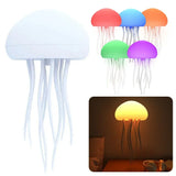 Rechanging Table Night Light Color Changing Atmosphere Light Birthday Christmas Gift Voice Control Dancing Jellyfish Lamp