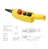 COB-61E  PL-03D2 Rainproof Hoist Crane Truck Push Button Switch Control Station Single/double speed with Emergency Stop