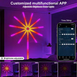 Firework Strip Lights Remote App Control Festoon Lamp Music Sync For Living Room Christmas Indoor Party Decor Smart Fairy Light