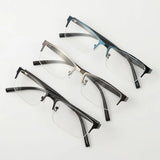 Men Square Frame Business Myopia Glasses Vintage Eye Protection Ultra Light Eyeglasses Vision Care 100~600 Diopter