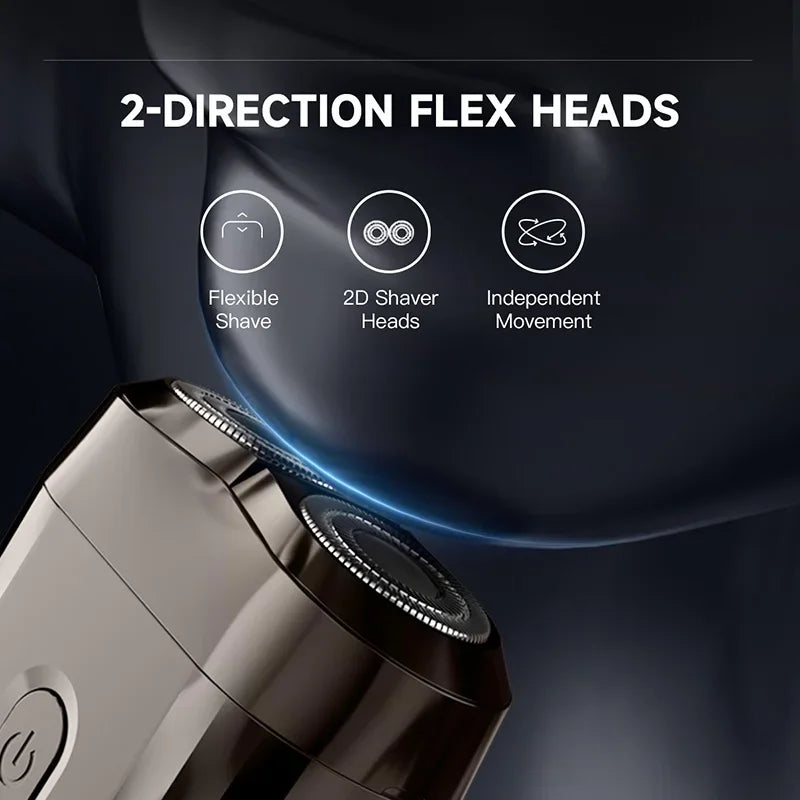 Xiaomi New Double-headed Magnetic Shaver Type-C Charging Silent Washable Mini Electric Shaver Portable Men Women Electric Razor