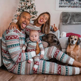 2024  Family Christmas Matching Pajamas Set Xmas Adult Kids Mother And Daughter Father Son Sleepwear Baby Family Look Outfits