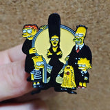 The Simpsons Movie Enamel Pin Simpsons Homer Cartoon Brooch Lapel Pins for Backpacks Brooches Fashion Jewelry Accessories Gifts