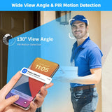 Yuezhe 3MP Door peephole camera icam365 4.3 IPS Screen Night PIR wifi Phone wireless Camera Security protection for Smart Home