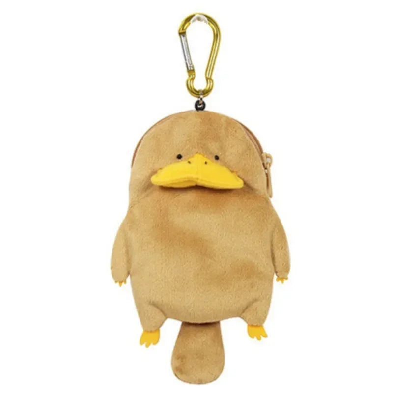 1PC Cute Chicken Plush Coin Purse Zipper Change Purse with Keychain Small Headphone Lipstick Bag Mini Wallet Money Bag Kids Gift