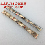 20mm Gold rose silver Jubilee bracelet 904L stainless steel five bracelet with folding buckle