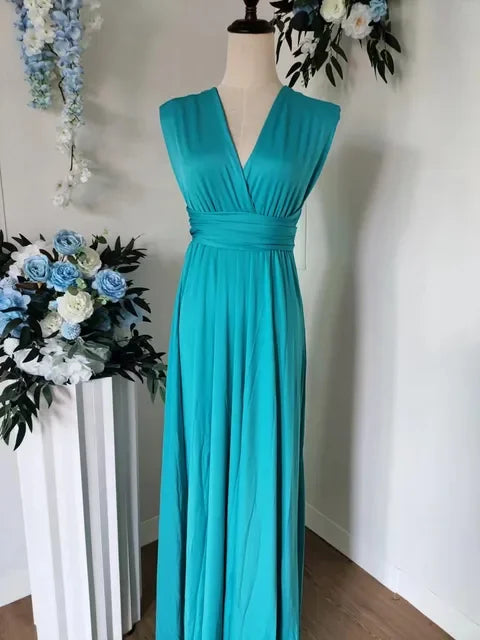 Rust Bridesmaid Dress Infinity Multiway Maxi Bridesmaid Dress Formal Wrap Wedding Evening Dress Wedding Cocktail Floor Length