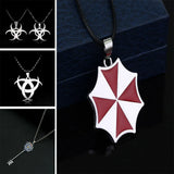 Residents Evils Pendant Necklace for Men Women Corporation Symbol Chain Necklace Fans Cosplay Party Jewelry Accessories Gift