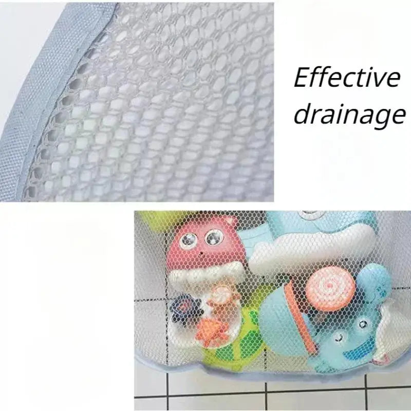 Baby Bath Toys Organizer Quick Dry Toddlers Mesh Net Bag for Bathroom Toy Storage Cartoon Shape Sand Beach Toys Storage Holder