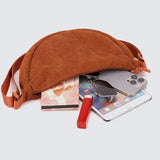 Corduroy Crossbody Bags for Women Ladies Large Capacity Shoulder Bag Fashion Purse and Handbags Solid Color Women Messenger Bag