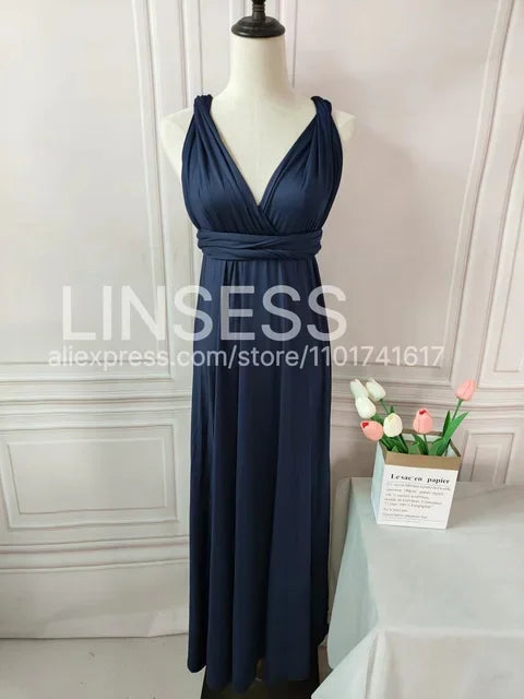 Rust Bridesmaid Dress Infinity Multiway Maxi Bridesmaid Dress Formal Wrap Wedding Evening Dress Wedding Cocktail Floor Length