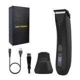 Electric Balls Trimmer Intimate Shaver for Men Waterproof Wet/Dry Eggs and Body Groomer Testicle Shaver with LED Light