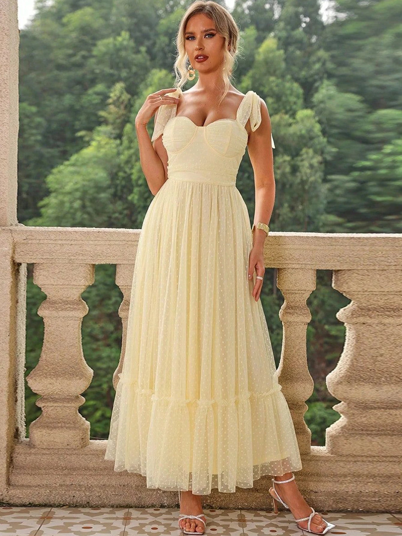 Sexy backless mesh maxi slip summer dress women 2026 elegant long prom evening dresses luxury Gauze birthday party dress vestido