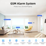 TUYA Smart Home GSM Security Alarms For Home WIFI Wireless Home Alarm For Garage Residential House Security Alarms Support Alexa