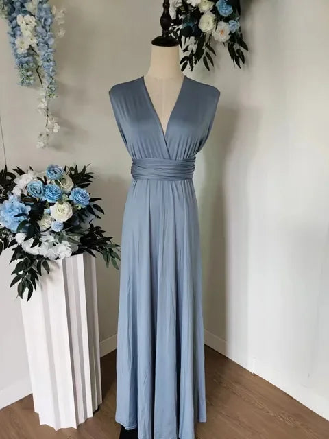 Rust Bridesmaid Dress Infinity Multiway Maxi Bridesmaid Dress Formal Wrap Wedding Evening Dress Wedding Cocktail Floor Length