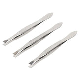 2pcs Portable Eyebrow Tweezer Eyebrow Trimmer Shaper Stainless Steel Facial Hair Remover Puller Slanted Tip Makeup Beauty Tools