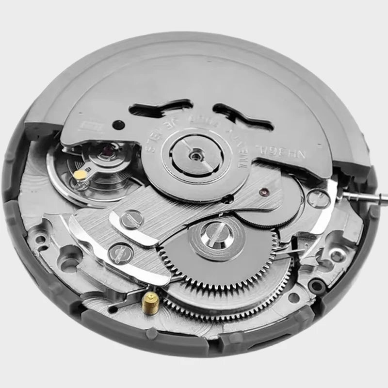 White Dual Date Window Setting NH36 24 Jewels Watch Movement NH36A Fully Automatic Mechanical Movement Replacement Accessories