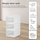 Stackable Shoe Racks 3/6 Layer Plastic Transparent Sneaker Storage Box Living Room Shoe Cabinet Furniture Shoes Organizer Rack