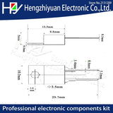 KSD-01F Thermal Switch H D 0 5 10 15 20 25 30 35 40 45 50 55 60 65 70 75 80 C Degrees NC NO Temperature Sensor Thermostat Fuse