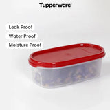 Tupperware 500ml  Food Storage Containers Set with Lids MM Sealed Grains Dry Goods Storage Box Plastic Storage Oval Classic Red