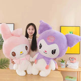 25/55cm Sanrio Kuromi My Melody Cute Series Kawaii Plush Animal Doll Cartoon Cute Plush Pillow Toy Birthday Gift Pillow