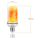 Led E27 Night Light 4 modes LED flame LED Bulb 9W AC85-265V for festival blue flame effect, yellow flame LED bulb dimming