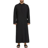 Men Islamic Clothing Muslim Loose Standing Neck New Saudi Round Neck Hui Robe Arab Middle East  Muslim Sets