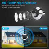 ELECTOP Smart Home Doorbell Camera WiFi Tuya Door Bell Eye Peephole Camera PIR Motion Detector IR Alexa Google Digital Viewer