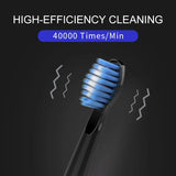 Seago SG-575 Electric Toothbrush with 4 Replacement Heads USB Rechargeable 360 Days Long Battery Life Electric Sonic Toothbrush