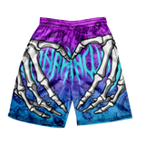 2024 Summer Classic Skull Beach Short Pants New Fashion Skeleton Hand Print Men Women Gym Shorts Quick Drying Trunks Ice Shorts