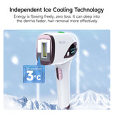 MLAY T4 IPL Laser Handheld Hair Removal Machine Ice Cool Permanent Face Body Bikini Epilator with 500000 Shots for Home Use