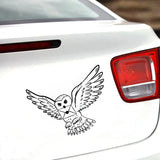 Snowy Owl With Wizard Letter Vinyl Stickers Nursery Wall Decor Car Window Laptop Decals For Apple Macbook Pro / Air Decoration