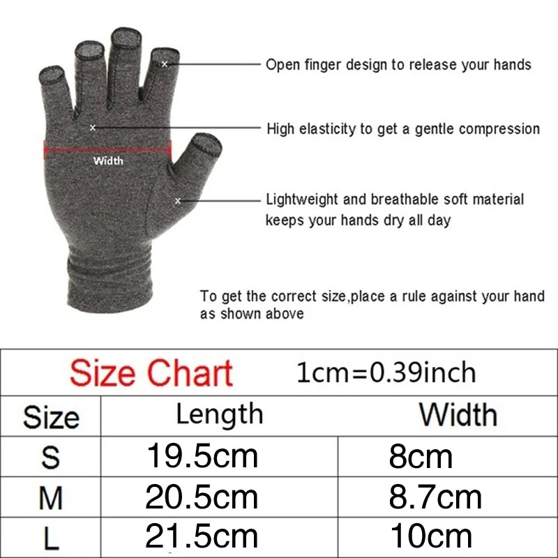 New Compression Arthritis Gloves Wrist Support Cotton Joint Pain Relief Hand Brace Women Men Therapy Wristband Compression Glove