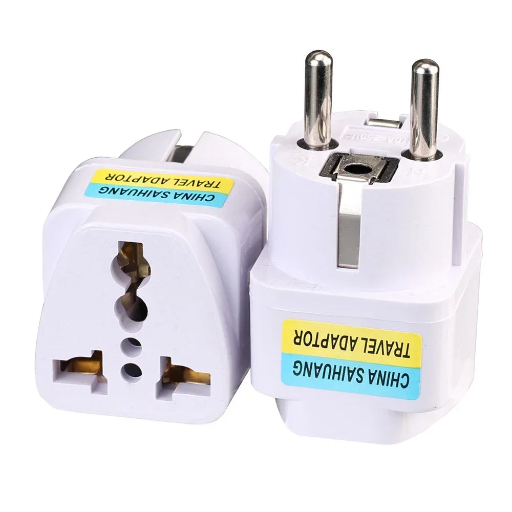 Universal Power Plug Converter - European AU EU To US UK Electrical Plug Adaptor for Travel in USA Israel Brazil Japan Korea。