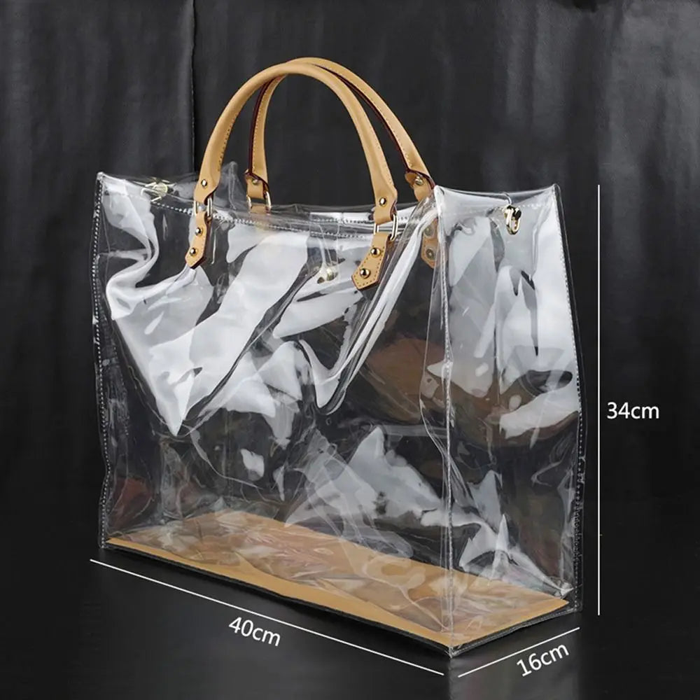 DIY PVC Tote Bag Clear Large Capacity Handbag Making Kit Handmade Shoulder Bag Travel