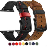 Genuine Leather loop strap For Apple watch Ultra 2 band 44mm 45mm 49mm 40mm 38/42mm 41mm bracelet iWatch series 9 8 7 3 4 5 6 se